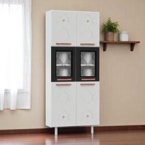 Paneleiro Duplo de Aço com Vidro Mirage New 