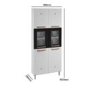 Ver imagem 4 de Paneleiro Duplo de Aço com Vidro Mirage New Telasul