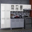 Ver imagem 1 de Cozinha Compacta Modulada 3 Peças em Aço Topázio Telasul Branco