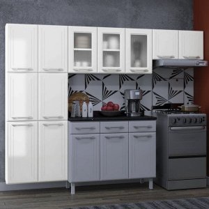 Cozinha Compacta 3 Peças em Aço Topázio 