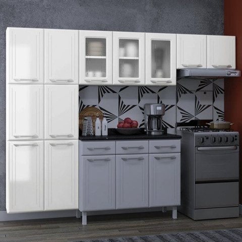 Cozinha Compacta 3 Peças em Aço Topázio Telasul