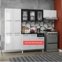 Ver imagem 5 de Cozinha de Aço Compacta Modulada 3 Peças Topázio Telasul Preto/Branco com