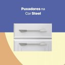 Ver imagem 6 de Cozinha de Aço Compacta Modulada 3 Peças Topázio Telasul Preto/Branco com