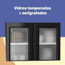 Ver imagem 7 de Cozinha de Aço Compacta Modulada 3 Peças Topázio Telasul Preto/Branco com