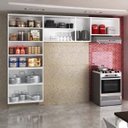 Ver imagem 4 de Cozinha de Aço Compacta Modulada 3 Peças Topázio Telasul Preto/Branco com