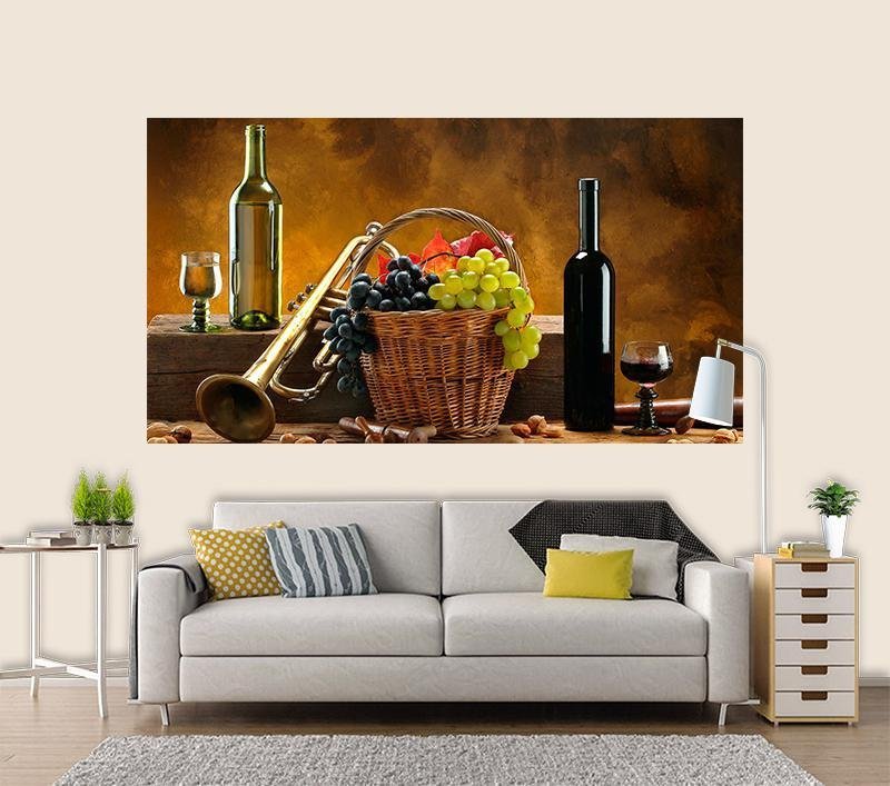 Papel De Parede 3D Taça de Vinho 0009 (1.0M X 2.0M) - 1