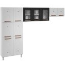 Ver imagem 3 de Cozinha Compacta Modulada de Aço 3 Peças Mirage New Preto/Branco com