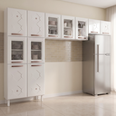 Ver imagem 1 de Cozinha Compacta Modulada de Aço 3 Peças 280cm Mirage New Branco
