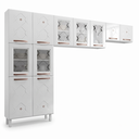 Ver imagem 3 de Cozinha Compacta Modulada de Aço 3 Peças 280cm Mirage New Branco