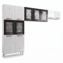 Ver imagem 3 de Cozinha Compacta Modulada de Aço 3 Peças 280cm Mirage New Branco/Preto