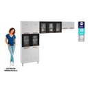 Ver imagem 7 de Cozinha Compacta Modulada de Aço 3 Peças 280cm Mirage New Branco/Preto