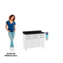 Ver imagem 5 de Balcão de Cozinha em Aço Triplo com Tampo Topázio