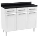 Ver imagem 3 de Balcão de Cozinha em Aço Triplo com Tampo Topázio