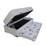 Cama Box Baú Solteiro Conjugado Espuma com Cama Auxiliar Bicama 3 em 1 - Suede Bege - 1