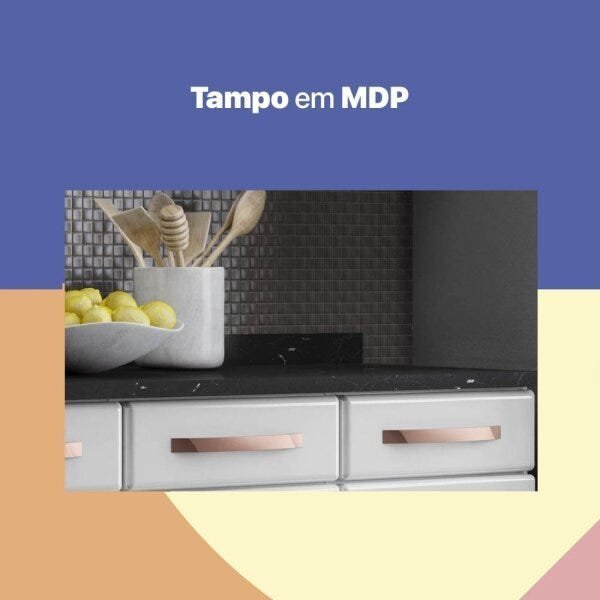 Balcão de Cozinha em Aço Triplo com Tampo 3 Portas 3 Gavetas Mirage New  - 7