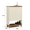 Ver mais imagens de Sapateira Hall Flow Off/freijó – Ej Móveis