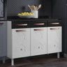 Balcão de Cozinha em Aço Triplo com Tampo 3 Portas 3 Gavetas Mirage New - 2