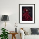 Ver imagem 2 de Quadro Umbanda Pomba Gira Sete Saias - 60x48cm:madeira Preta