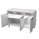 Ver imagem 3 de Balcão de Cozinha em Aço Triplo para Pia Mirage New Branco