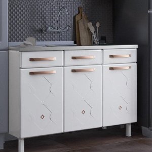 Balcão de Cozinha em Aço Triplo para Pia Mirage New 