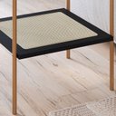 Ver imagem 6 de Mesa Lateral 58 Cm Pes Metal Palhinha Oslo 28962 Nero Artesano