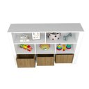 Ver imagem 4 de Organizador Infantil Natalino MDF com Baús e Nichos 142cm Azul Woodcore