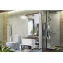 Ver imagem 1 de CONJUNTO ARMÁRIO PARA BANHEIRO AREZZO - Amendoa