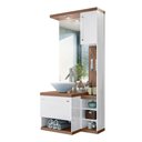 Ver imagem 3 de CONJUNTO ARMÁRIO PARA BANHEIRO AREZZO - Amendoa