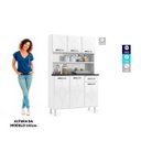 Ver imagem 5 de Armário de Cozinha em Aço Triplo Topázio Smart Branco