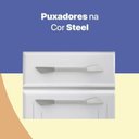 Ver imagem 6 de Armário de Cozinha em Aço Triplo Topázio Smart Branco