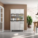Ver mais imagens de Armário de Cozinha em Aço Triplo Topázio Smart Branco