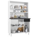 Ver imagem 4 de Armário de Cozinha em Aço Triplo Topázio Smart Preto/Branco