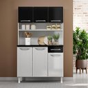 Ver imagem 1 de Armário de Cozinha em Aço Triplo Topázio Smart Preto/Branco