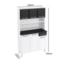Ver imagem 3 de Armário de Cozinha em Aço Triplo Topázio Smart Preto/Branco