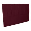 Ver imagem 4 de Cabeceira Casal Estofada para Cama Box Dália Suede Bordo