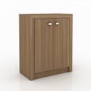 Ver imagem 6 de Kit 4 peças com Escrivaninha, Estante, Armário Multiuso Alto e Armário Multiuso Baixo