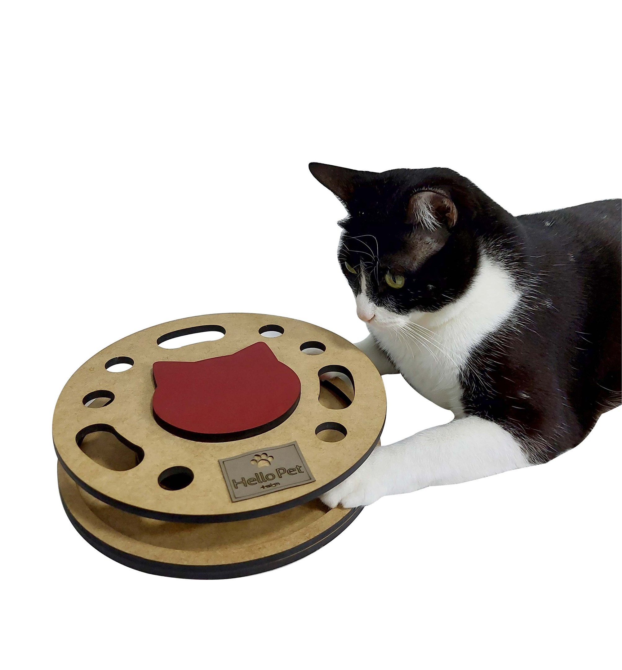 Brinquedo Interativo para Gato - London Vermelho - 1