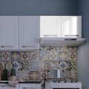 Ver imagem 1 de Armário de Cozinha em Aço Aéreo Duplo Topázio Branco