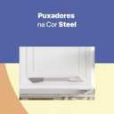 Ver imagem 5 de Armário de Cozinha em Aço Aéreo Duplo Topázio Branco