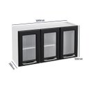 Ver imagem 4 de Armário de Cozinha em Aço Aéreo Triplo Topázio 