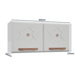 Armário de Cozinha Aéreo Duplo em Aço 2 Portas Mirage New  - 5
