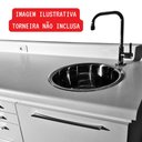 Ver imagem 5 de 1 Unidade Cuba Inox 304 Anticorrosiva 30x15cm - Alta Durabilidade!