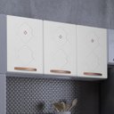 Ver imagem 2 de Armário de Cozinha Aéreo Triplo em Aço 3 Portas Mirage New 