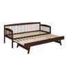 Sofá Cama 100% Madeira Maciça Pinus Auxiliar Bicama Walnut - 6