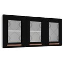 Ver imagem 4 de Armário de Cozinha Aéreo Triplo em Aço 3 Portas de Vidro Mirage New