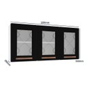 Ver imagem 5 de Armário de Cozinha Aéreo Triplo em Aço 3 Portas de Vidro Mirage New