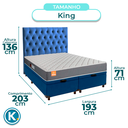 Ver imagem 3 de Kit Cabeceira + Cama Box Bau + Colchão King D23 Pro Inducol