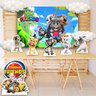 Kit display Decoração Talking Tom + Painel Lona Impressa 1,50m x 1,00m - 1