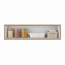 Ver imagem 5 de Armário Aéreo 79 cm 1 Porta Basculante Mara Parede Cozinha Cor:Savana Off White
