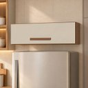 Ver imagem 2 de Armário Aéreo 79 cm 1 Porta Basculante Mara Parede Cozinha Cor:Savana Off White